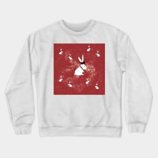 White rabbit Crewneck Sweatshirt